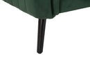 Divano Coalition 136x75x77 cm Legno Spugna e Poliestere Verde e Nero-8