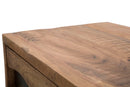 Console Yellowstone 118x40x80 cm in Legno di Acacia e Ferro Marrone e Nero-6