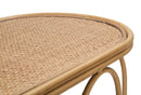 Consolle 110x32x77 cm in Metallo Piano in Rattan-5