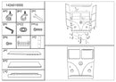 Bancone Bar 138x40x174 cm a Forma di Van in Metallo-10