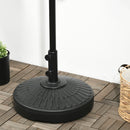 Base per Ombrellone da Giardino Ø48,5x36 cm Palo 38-48 mm  in HDPE Nero-2