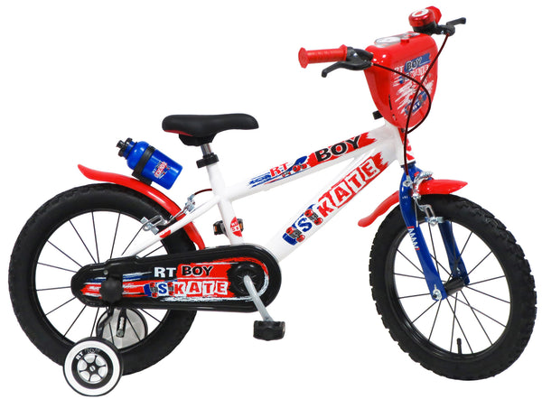 online Fahrrad für Kinder 16" 2 Bremsen Rt-Boy Skate Weiß