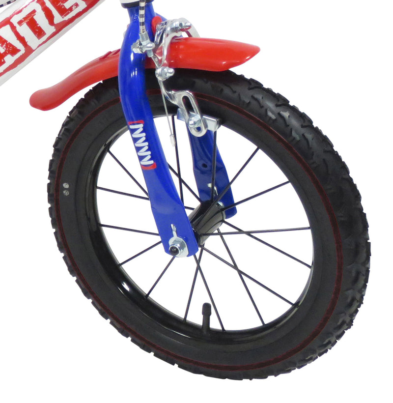 Bicicletta per Bambino 14" 2 Freni  Rt-Boy Skate Bianca-3