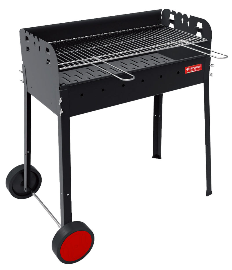 Barbecue a Carbone Carbonella  con Ruote 88x48x94 cm Ferraboli Maggiore-1