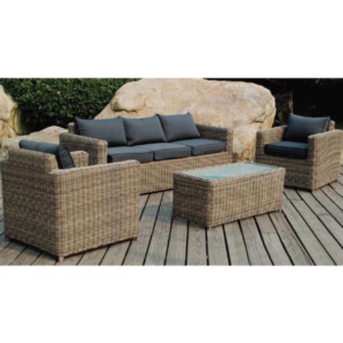 Set Salotto da Giardino Salotto Lipari 3 in Polirattan per Arredo Esterno Casa-1