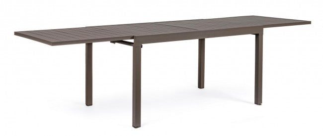 Tavolo Allungabile da Giardino 135-270x90x75h cm Pelagius Coffee-1