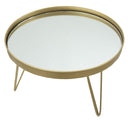 Svuota Tasche Glam Oro/Mirror Ø36,5x22 cm in Ferro e Specchio Oro-3