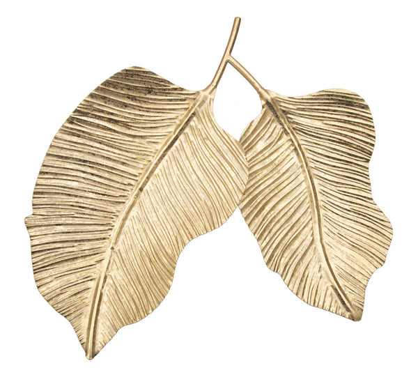 prezzo Double Leaf Empty Pockets 38x3x39 cm in Iron Gold