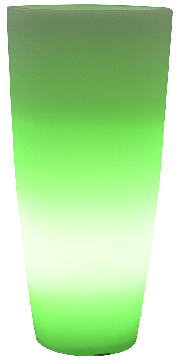 Runde leuchtende Vase Ø33x70 cm Bauer Home Light Ice und Green sconto