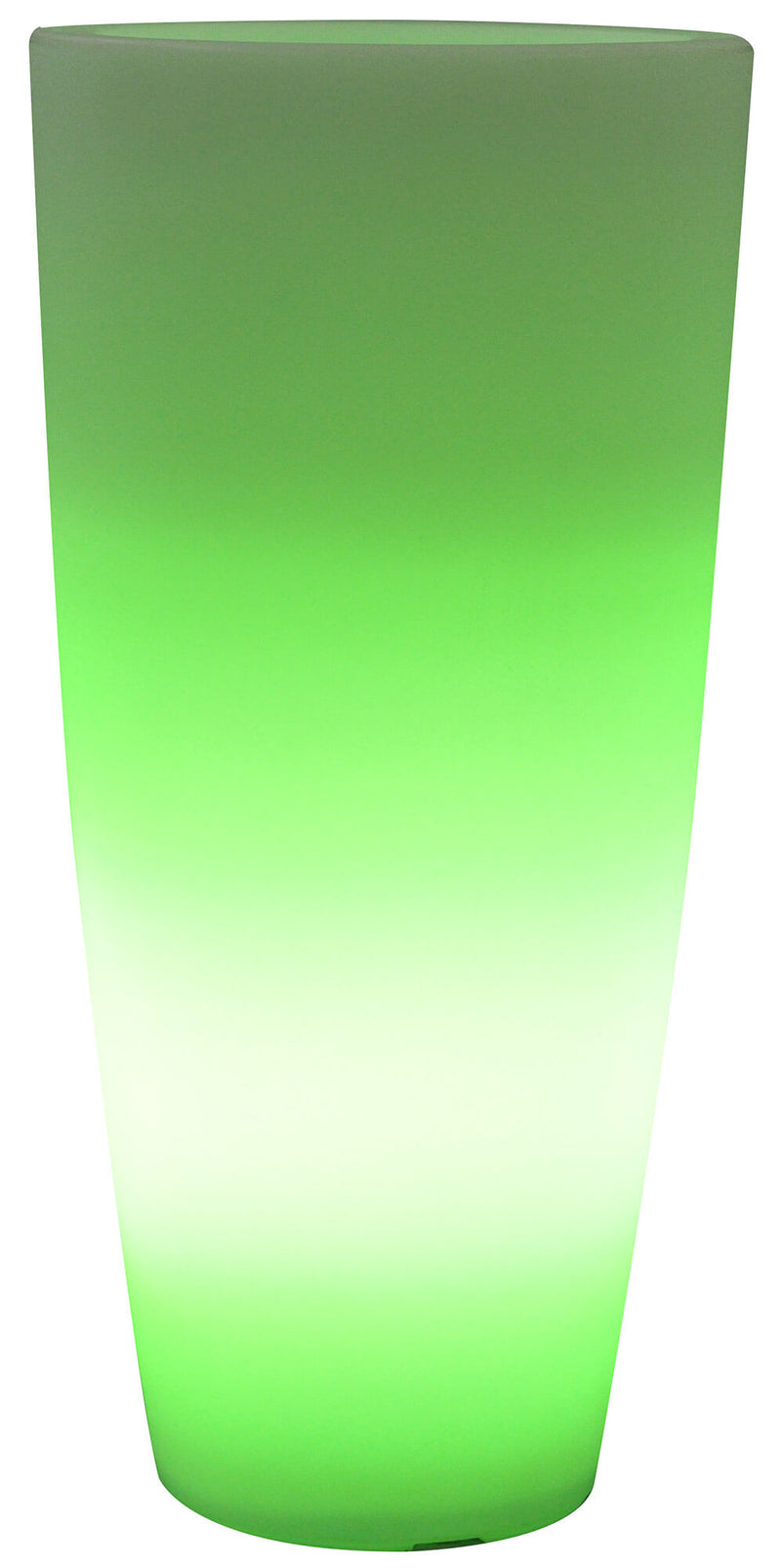 Vaso Luminoso Tondo Ø33x70 cm Bauer Home Light Ghiaccio e Verde-1