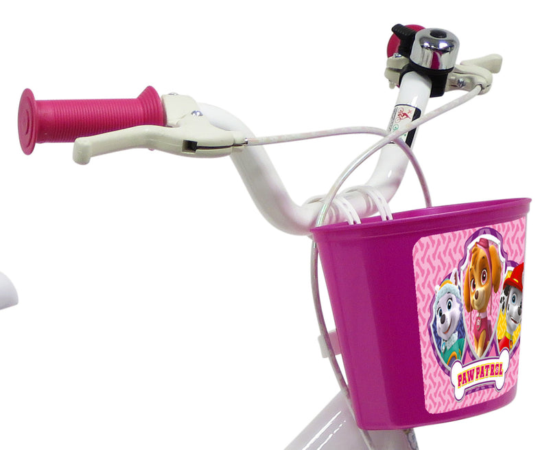 Bicicletta per Bambina 14" 2 Freni  Paw Patrol Skye Everest Bianca-4