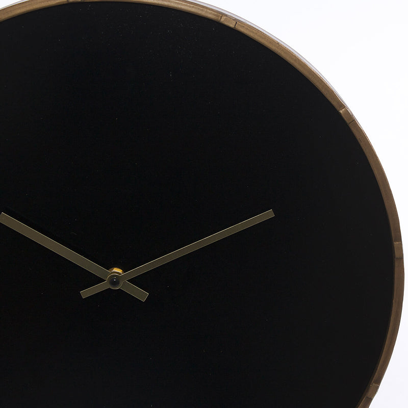 Orologio da Parete Ø40 cm in Mdf e Metallo Nero-2