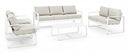 Set 2 Poltrone 74x78x84h cm con Cuscini Merrigan Bianco -3