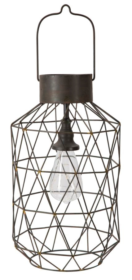 prezzo Oxy Lantern Ø20,5x35 cm aus Eisen und schwarzem Glas