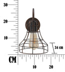 Lampada da Muro Industry 34x18x27 cm in Ferro-8