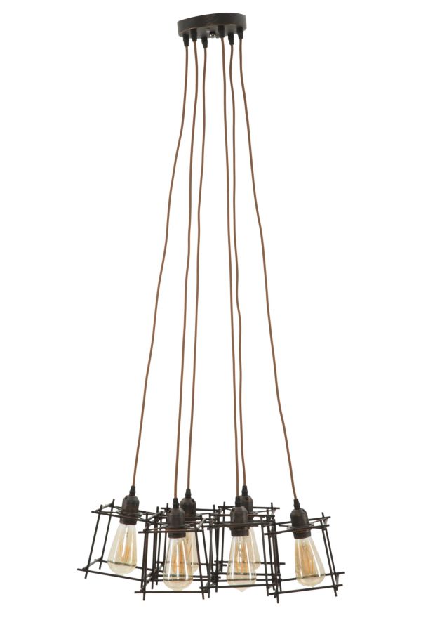 Indust Stick Chandelier 6 Lights Single 16x16x16 cm in Eisen sconto