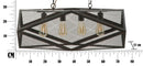 Lampadario Cage 75x27x28 cm in Ferro-10