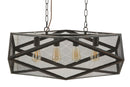 Lampadario Cage 75x27x28 cm in Ferro-5