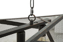 Lampadario Cage 75x27x28 cm in Ferro-7