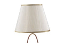 Lampada da Tavolo Glam Flush Ø24x47 cm in Ferro e Poliestere Oro e Crema-2