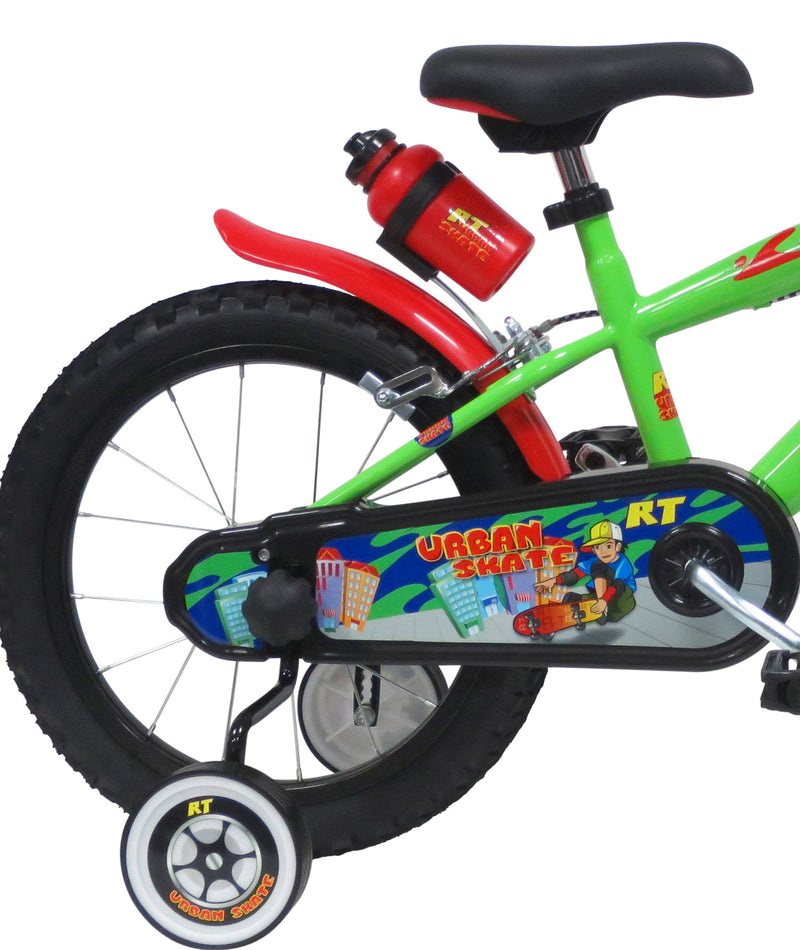 Bicicletta per Bambino 16" 2 Freni  Urban Skate Verde-2