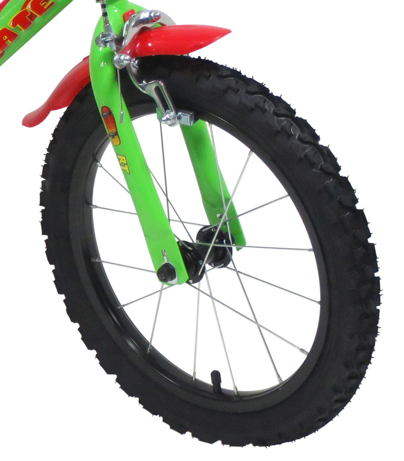 Bicicletta per Bambino 16" 2 Freni  Urban Skate Verde-3