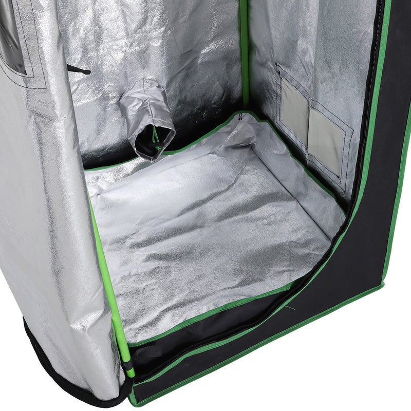 Tenda Coltivazione Idroponica Grow Box 60x60x140 cm con Cerniere Luci Illuminazione  Mylar-9