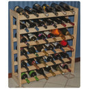 Cantinetta Cantina Porta Bottiglie di Vino in Pino Levigato a 36 Posti 80X90 Cm-1