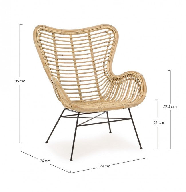 Set 4 Poltrone 74x75x85h cm Casilda -3