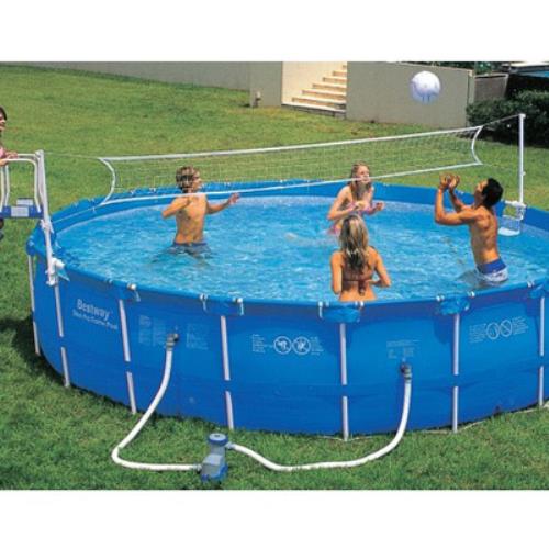 online Spielnetz-Set für Pool mit rundem Rahmen mit einem Durchmesser von 549 cm Volleyball Mod. 58179 Bestway 