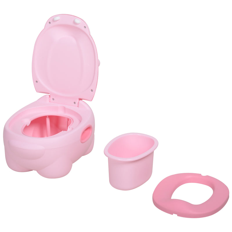 Vasino per Bambini Antiscivolo Ippopotamo  Hippoo Rosa-8