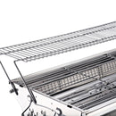 Barbecue a Carbone Carbonella Portatile in Acciaio 100x43x68 cm  Rack-8