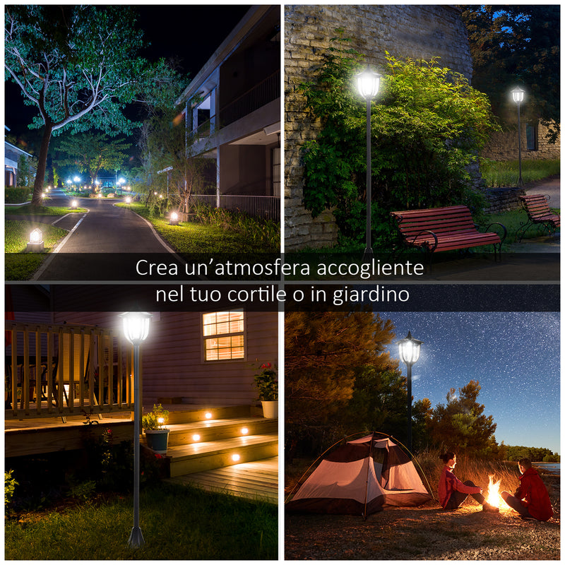 Lampione da Giardino LED a Energia Solare H177 cm  Vincent-8