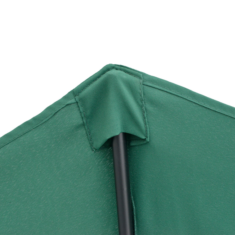 Ombrellone da Giardino Semicircolare in Alluminio 269x138x236 cm  Shade Verde-8