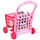 Carrello Giocattolo Spesa per Bambini 41,5x33,5x48,5 cm  Rosa-7