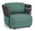 Poltrona 92x86x79h cm con Cuscini Palmer Antracite/Jade