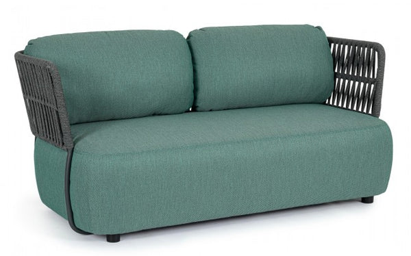 online Divano 2 Posti 167x86x79h cm con Cuscini Palmer Antracite/Jade