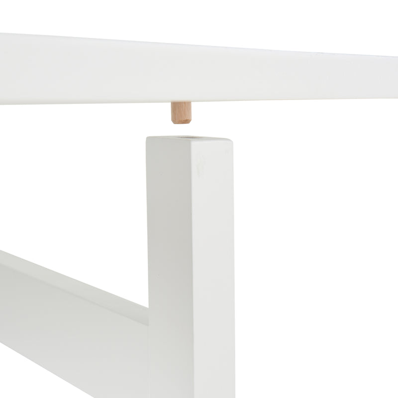 Consolle Allungabile con Cassetti 150x80x74 cm  Bianco-8