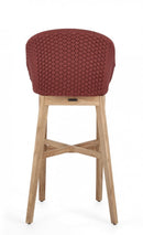 Sgabello Bar con Cuscini 56x57x110h cm Coachella Scarlet-4