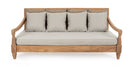 Divano Letto da Esterno Daybed 190x112x81h cm con Cuscini Bali Natural Fsc-3