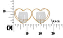 Portacandele Heart 27,5x9,5x12,5 cm in Ferro e Vetro Oro-6