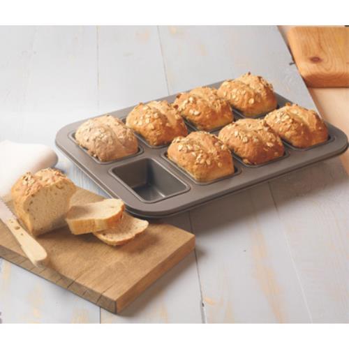 Vassoio Stampo per Mini Plumcake Pane e Torte 8 Posti Rbv Birkmann-1