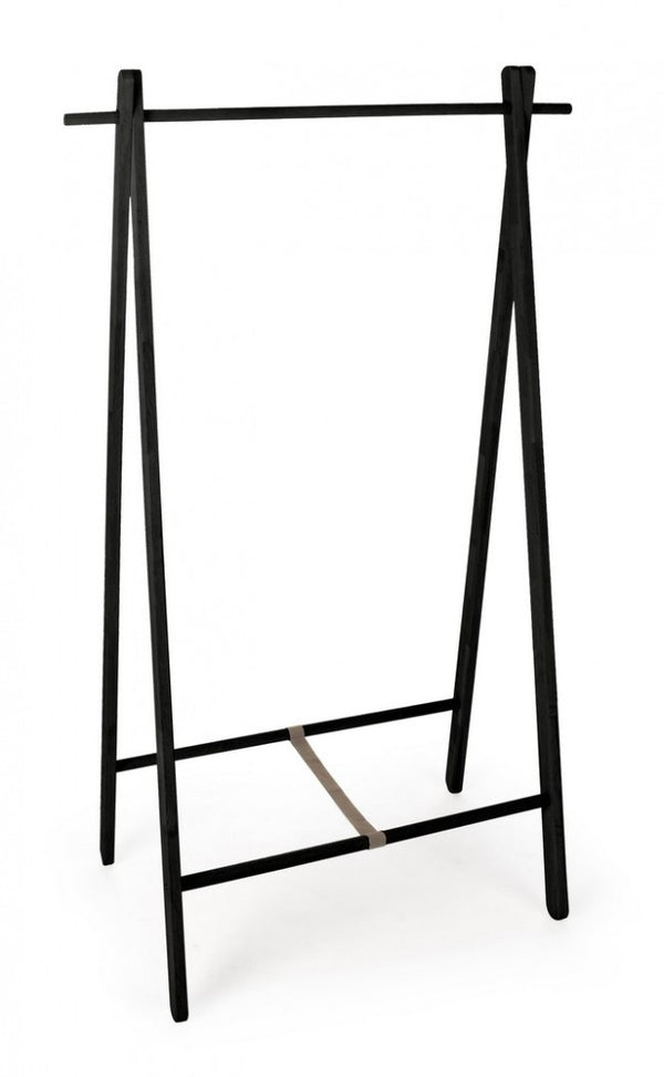 sconto Appendiabiti da Terra 91x50x151 cm Daiki in Legno Nero