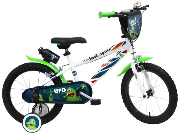 Kinderfahrrad 16" 2 Bremsen UFO Weiß acquista