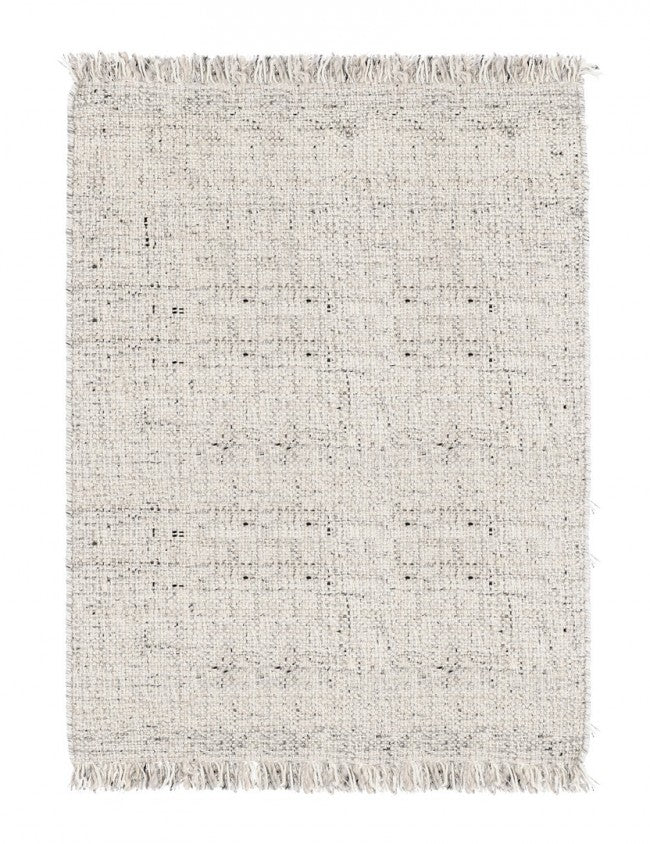 Tappeto 140x200 cm Senuri in Tessuto Beige-1