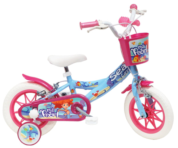 Fahrrad für Mädchen 12" 2 Bremsen EVA-Reifen Sea Life Marine Green und Pink online