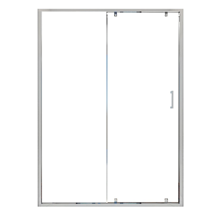 Porta Parete Doccia 110 cm 1 Anta Scorrevole in Cristallo Trasparente 6mm H195 Bonussi Giuly-1