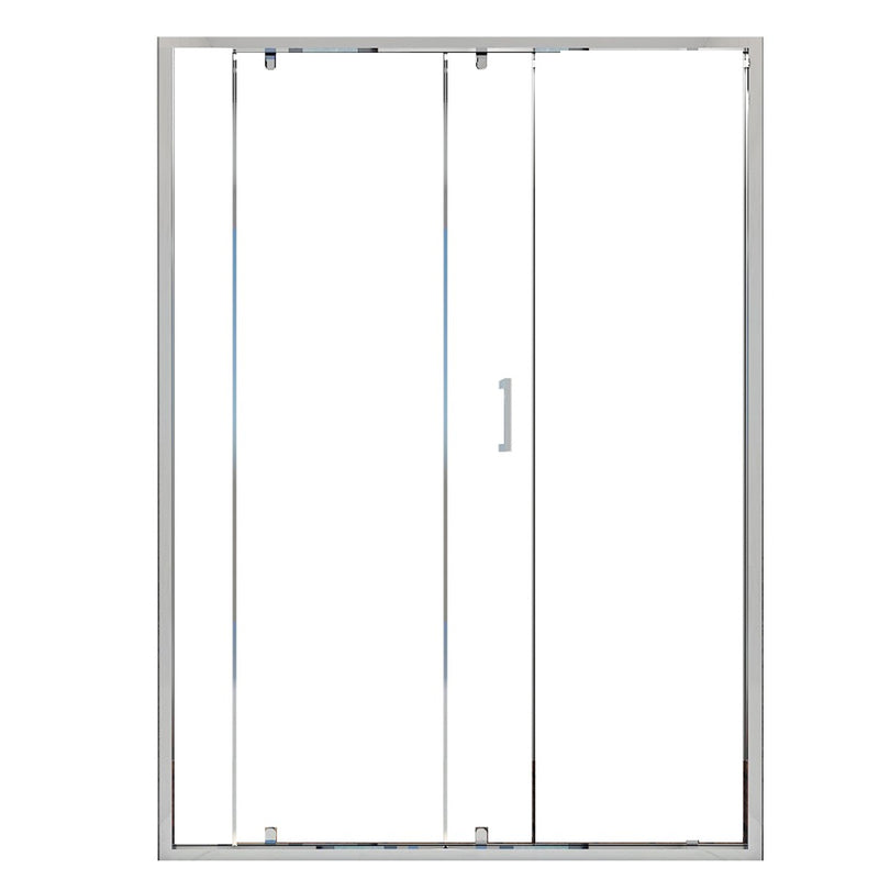 Porta Parete Doccia 110 cm 1 Anta Scorrevole in Cristallo Trasparente 6mm H195 Bonussi Giuly-3