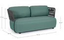 Divano 2 Posti 167x86x79h cm con Cuscini Palmer Antracite/Jade-2