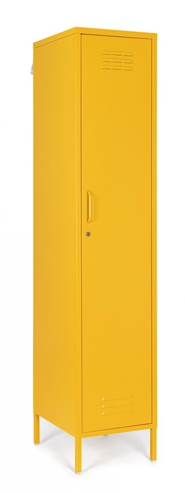 Armadio 1 Anta 46x38x185 cm Cambridge in Acciaio Giallo-1